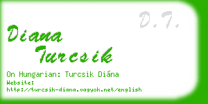 diana turcsik business card