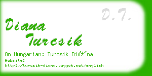 diana turcsik business card